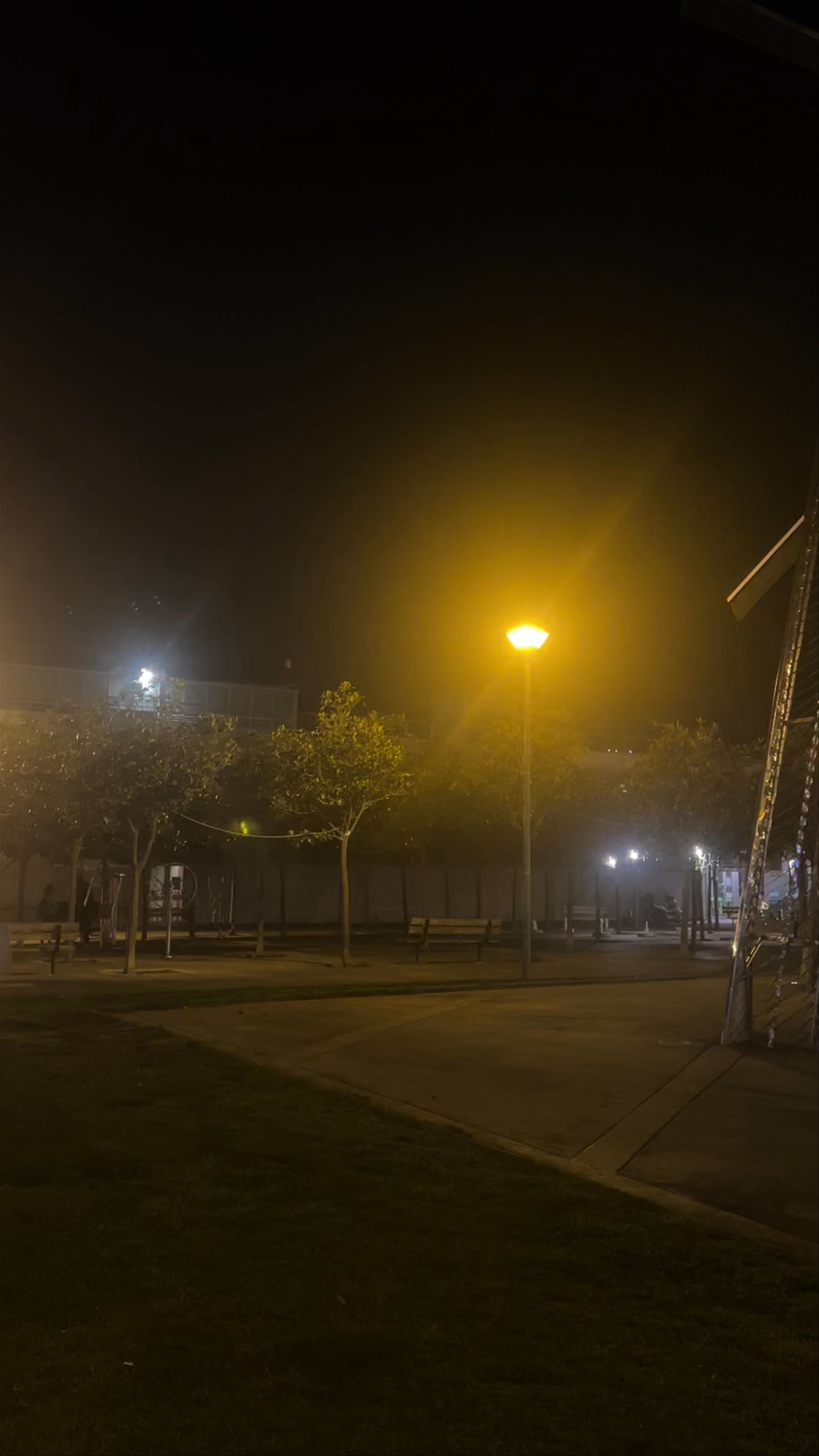 Nighttime Stroll at Mikrasiatikou & Thrakikou Ellinismou Square in Thessaloniki