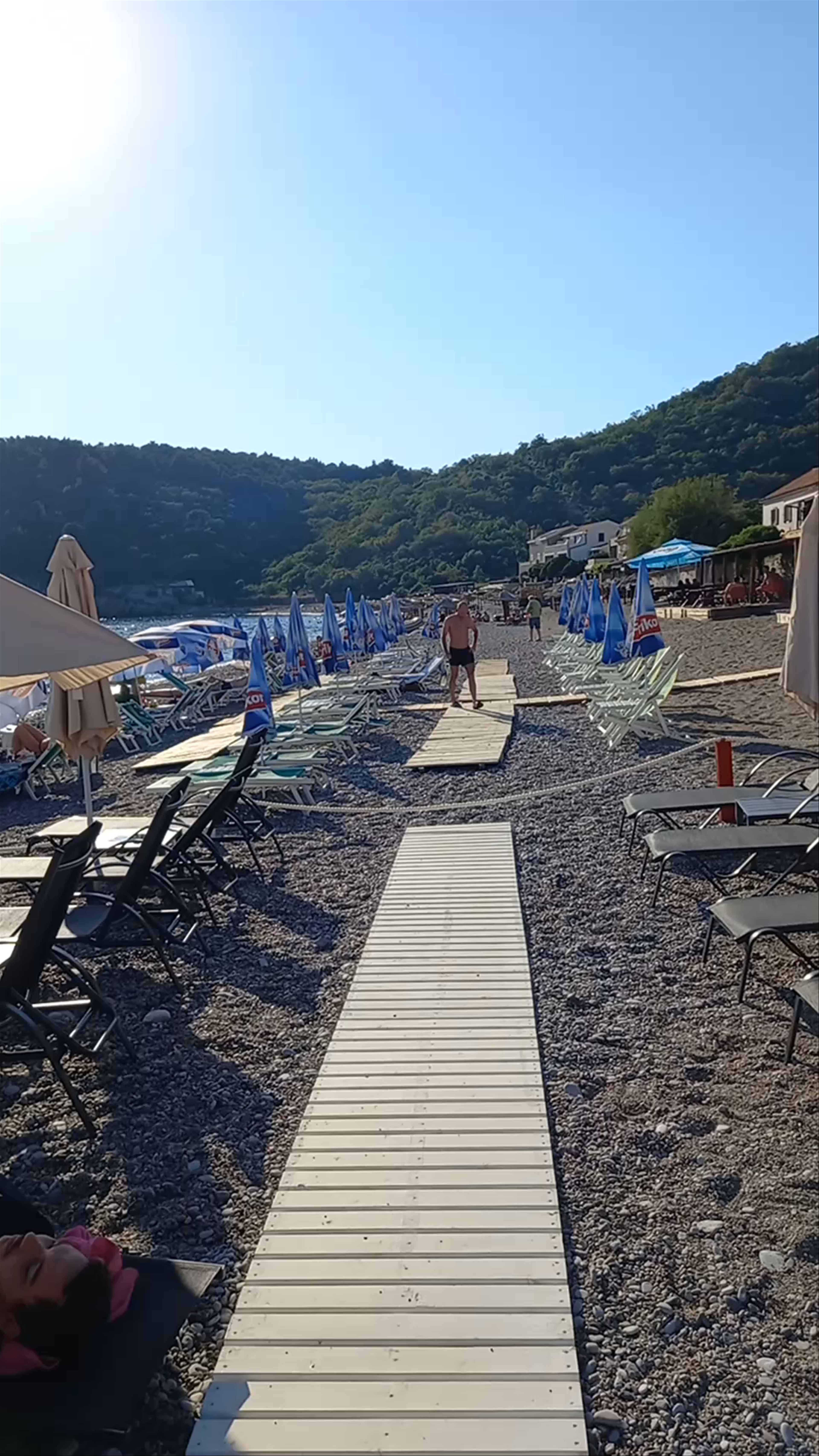 Sunny Relaxation at Restaurant Plaza Beach, Kaluđerac, Montenegro