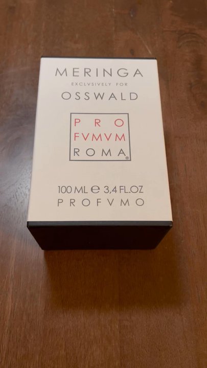 Osswald - Meringua unboxing... Thank you Dr. Josie! - Perfume Near Me - Manhattan, New York