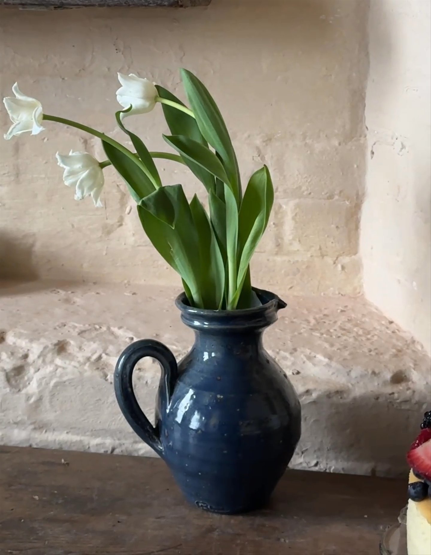Blue Glazed Pitcher