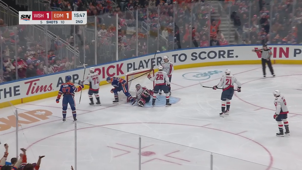 Bouchard with a hat trick and six points vs. Washington Capitals · Jan 24, 2026