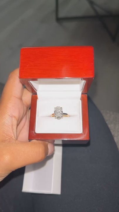 Bling Jewelry - 3 ct lab grown oval diamond - Jewelry Near Me - Lancaster, California