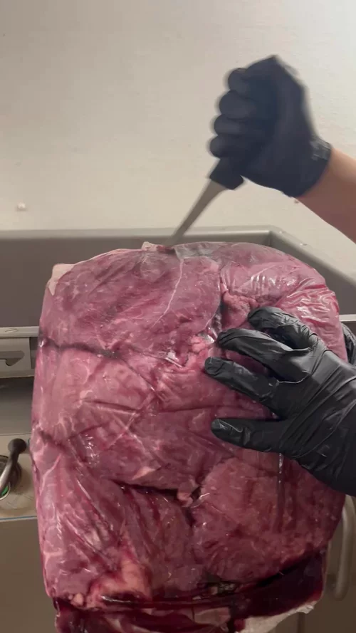 Freshly Ground Sirloin at McClendon's Meats