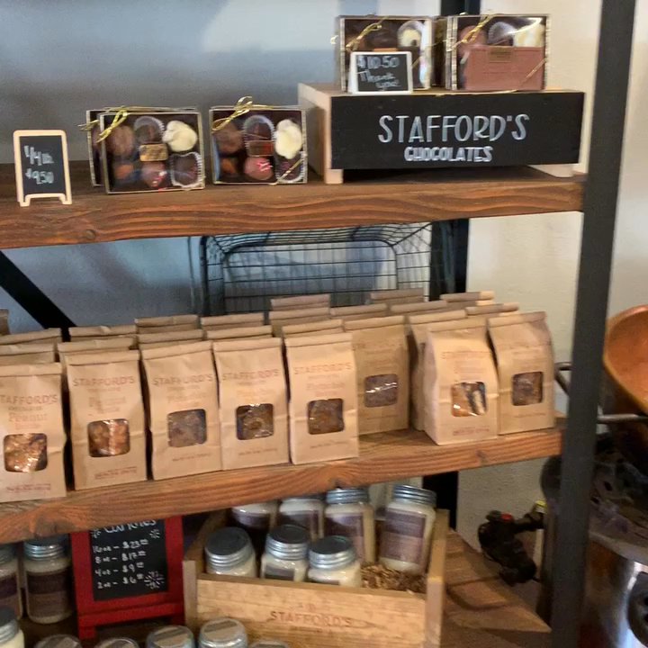 Stafford's Chocolates - Love the music they also have live music on Thursday's. So delightful! - Chocolatiers & Shops Near Me - Porterville, California