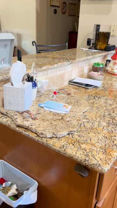 Victory Countertops - Austin - Original countertop with bar. - Countertop Installation Near Me - Austin, Texas