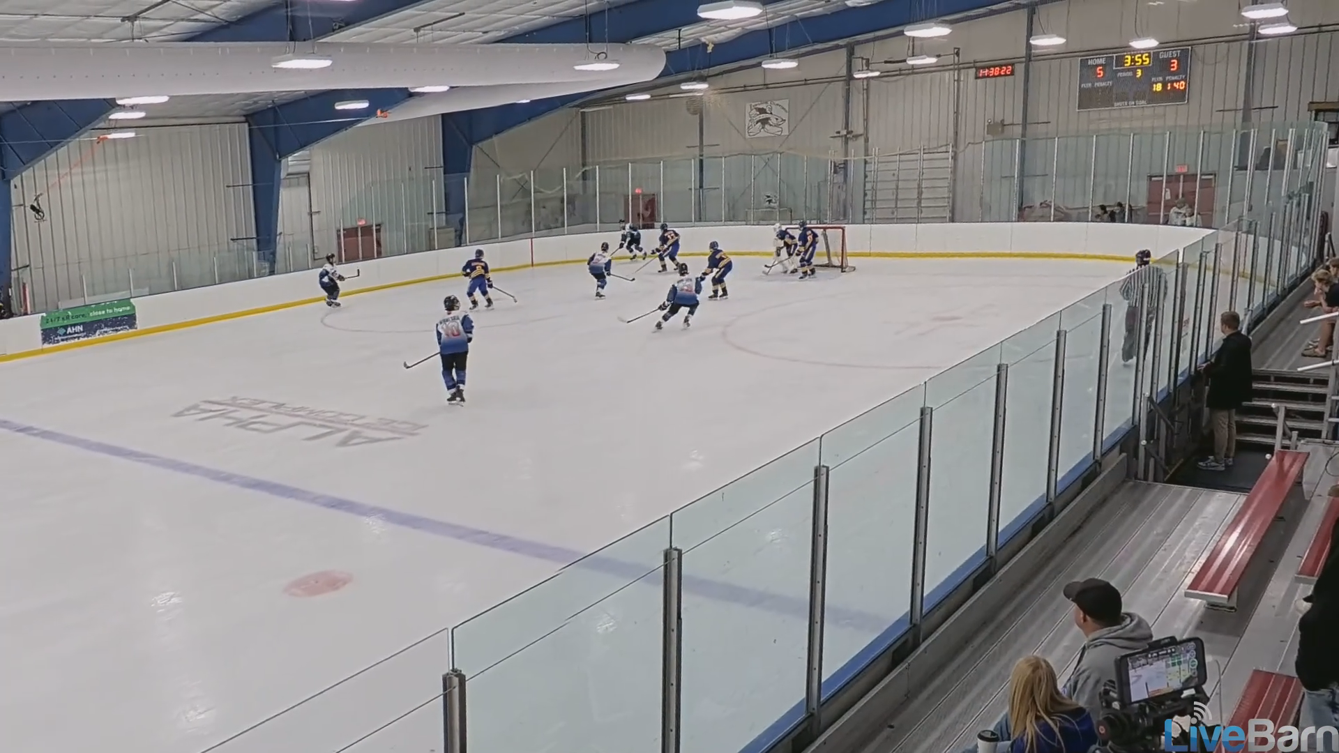 USHL Fall Classic Team MN Red vs Buffalo Jr Sabers. PPG goal 3 of 3