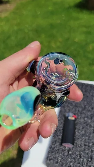 Preview pic of Standing Bubble hash Sherlock #6 slyme and galaxy