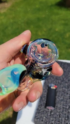 Preview pic of Standing Bubble hash Sherlock #6 slyme and galaxy