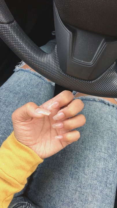 Nails By Holly - This was done at my go to salon, not nails by holly. This was the kind of expectation i had when i came in here. Not a blob. - Nail Salons Near Me - Poway, California