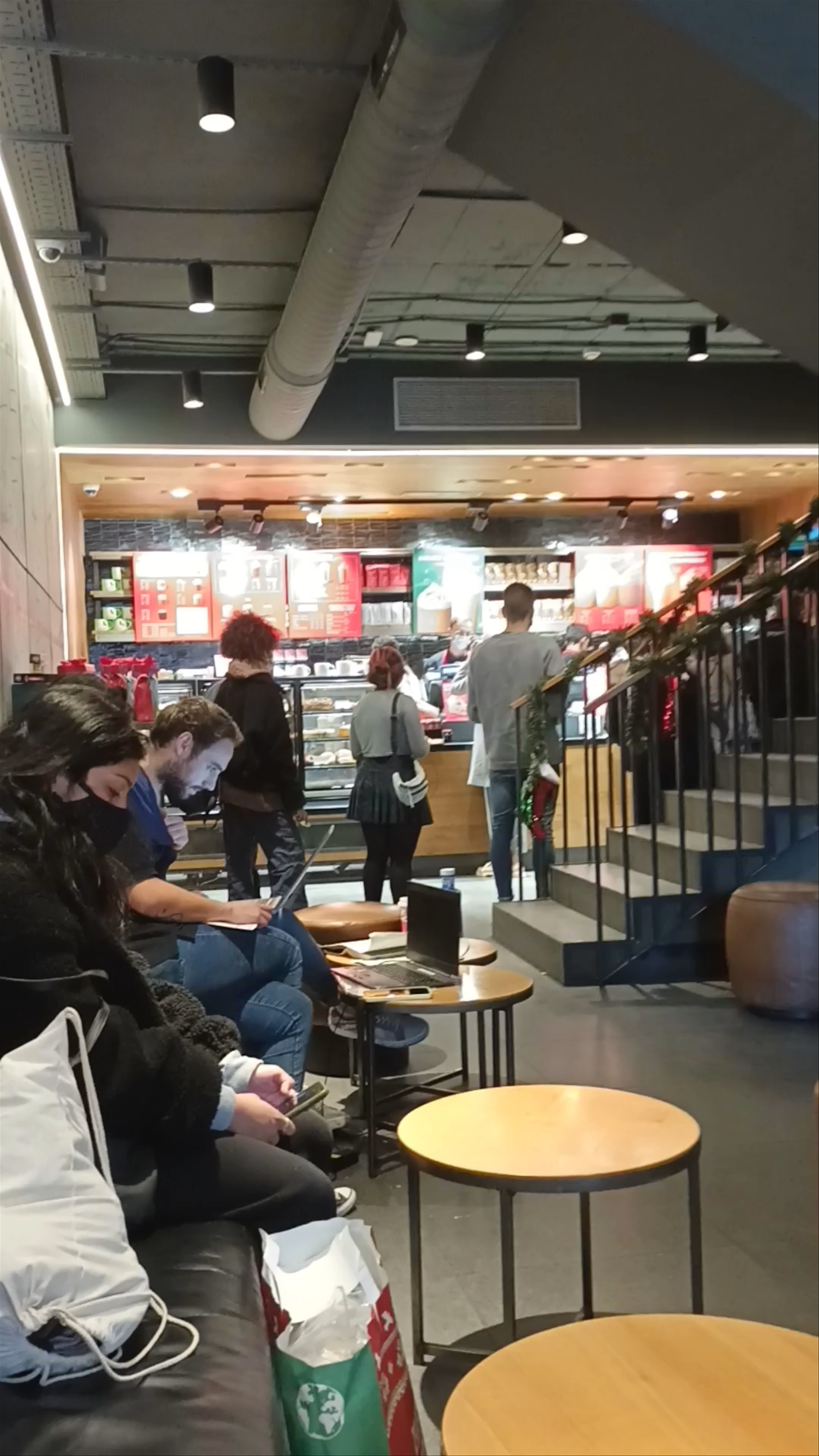 Cozy Starbucks Hangout on Carrer de Sant Vicent Màrtir in Valencia