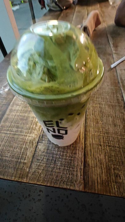 ELNO - Coconut Matcha Cloud with brown sugar boba. - Coffee & Tea Near Me - Panorama City, California