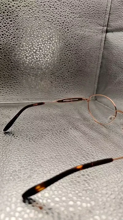 Round Bronze Eyeglasses with Decorated Temples | Vintage Thin Frame Geometric Burgundy Pattern | Unisex 55 20 140