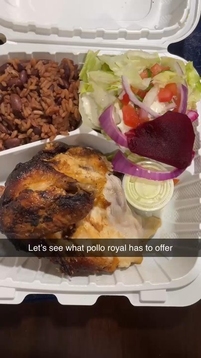 Pollo Royal - Take out! 1/4 chicken meal, popcorn chicken lids meal and side of sweet plantains - Fast Food Near Me - Lynn, Massachusetts