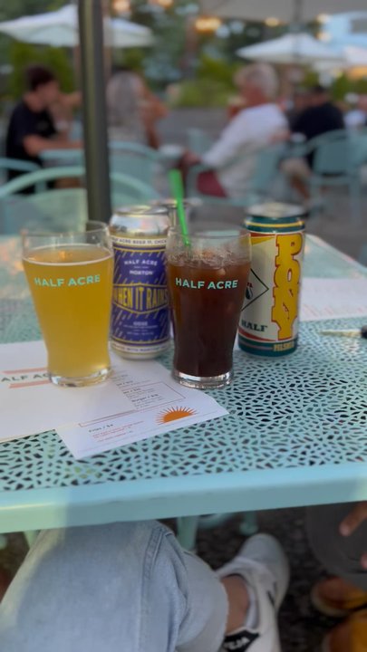 Half Acre Beer - Shandy and michelada on the patio - Breweries Near Me - Chicago, Illinois