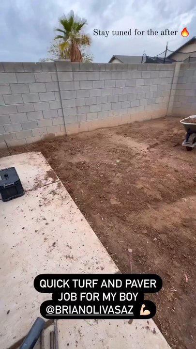 All Green Landscapes - Backyard getting some much needed love - Artificial Turf Near Me