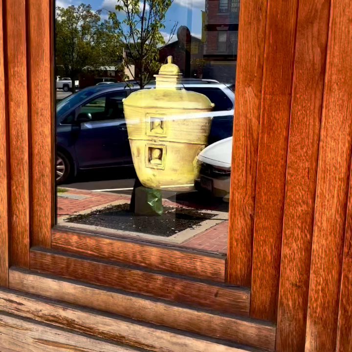 Krust Pizza & Bourbon Bar - Cool window display outside KRUST - Pizza Near Me - Middletown, Connecticut