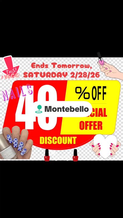 Expert Nails - Expert Nails - Grand openings @40% off all services. last day is 2/28/26, tomorrow Saturday - Nail Salons Near Me - Montebello, California