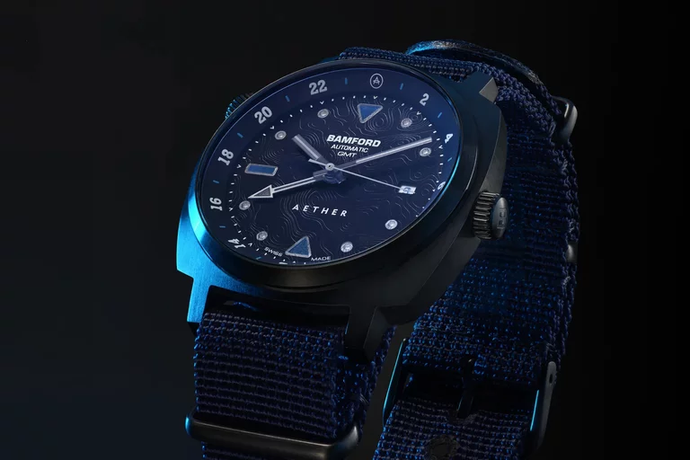 Studio shot of AETHER + Bamford GMT