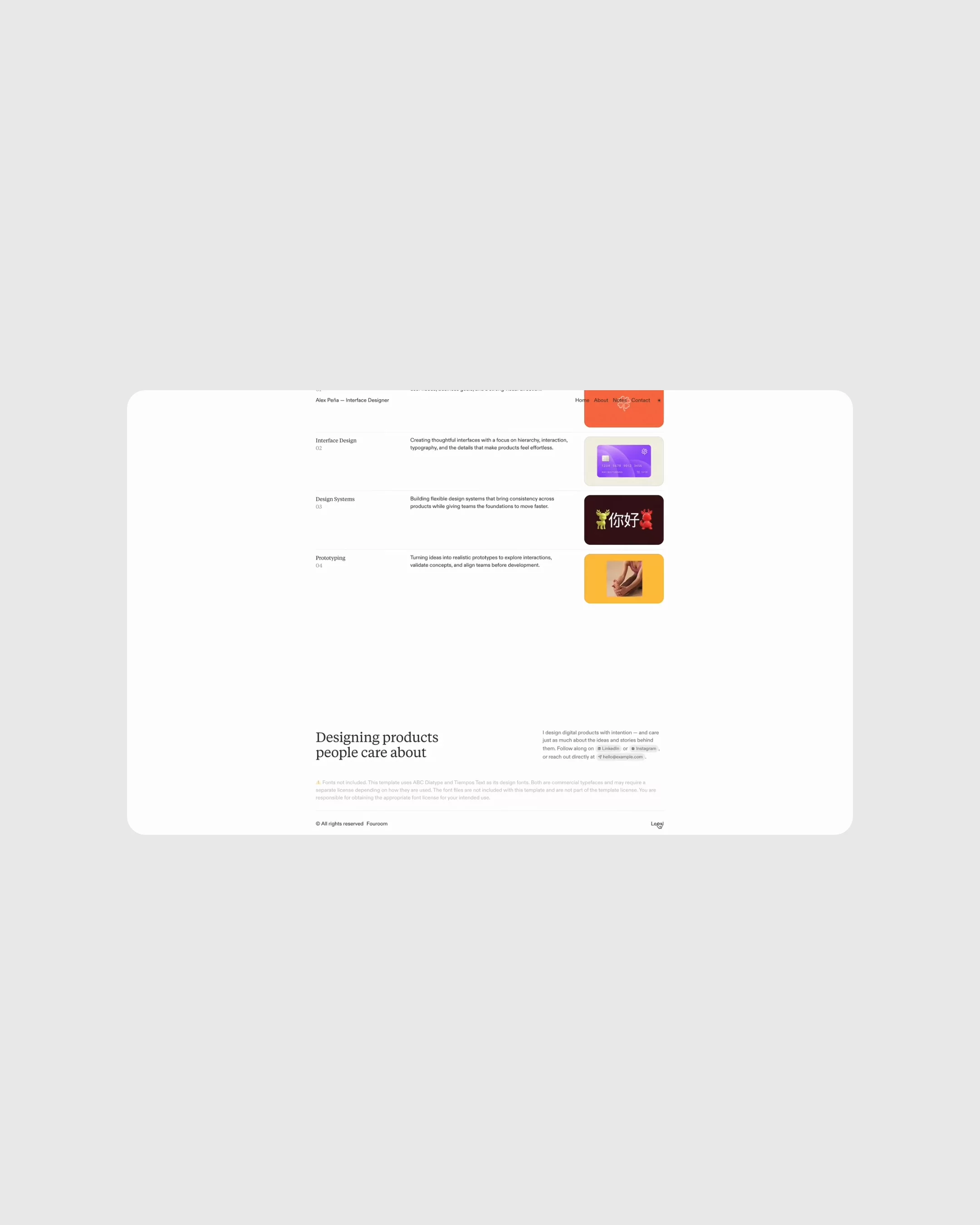 Legal modal