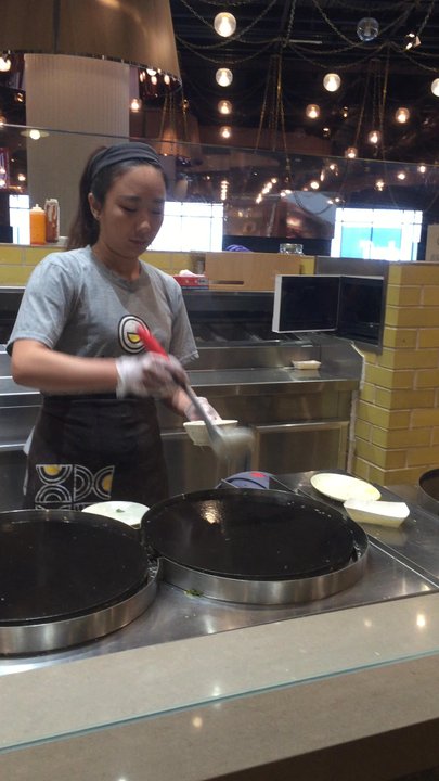 Bing Boy Emporium - Making of the wraps or crepes - Vegetarian Near Me - Melbourne, VIC
