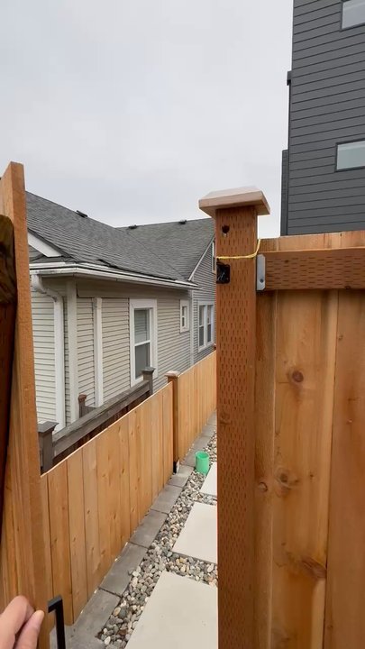 W&A Landscape Construction Services - gate crooked - Landscape Architects or Designers Near Me