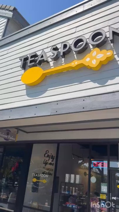 Teaspoon - Strawberry Colada & Caramel Cream - Bubble Tea Near Me - Folsom, California