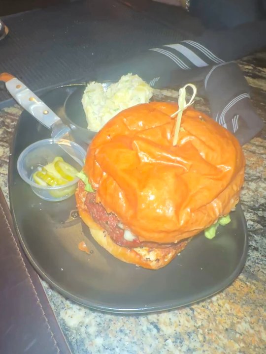 Butterfly Burger - Butterfly burger with potato salad and oui oui burger with cilantro coleslaw - Burgers Near Me - Sedona, Arizona