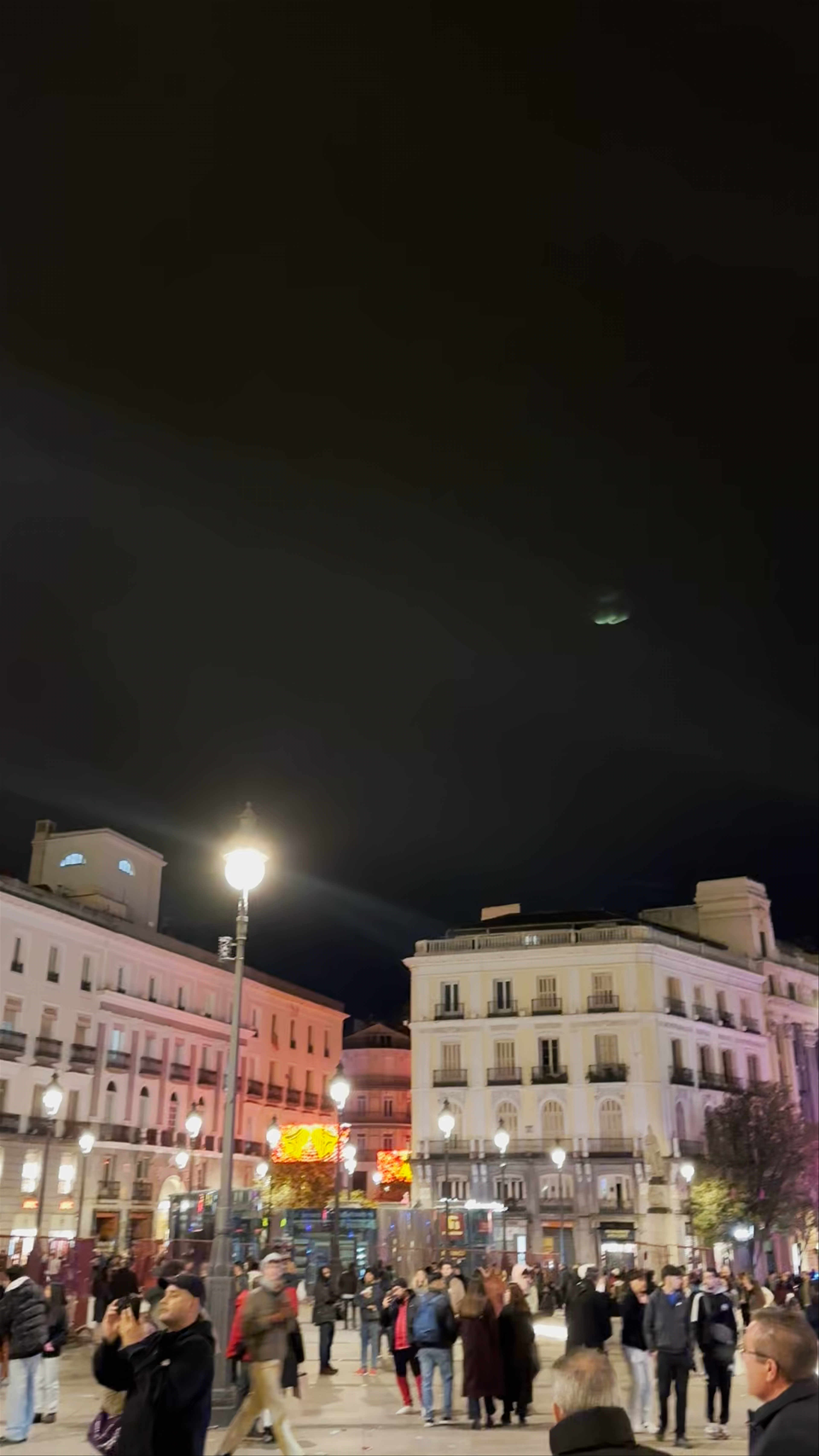Festive Night at Real Casa de Correos, Puerta del Sol, Madrid