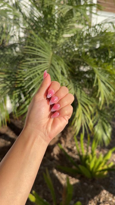 PB Luxury Nails - Full set with jelly polish (ombré) - Nail Salons Near Me - San Diego, California