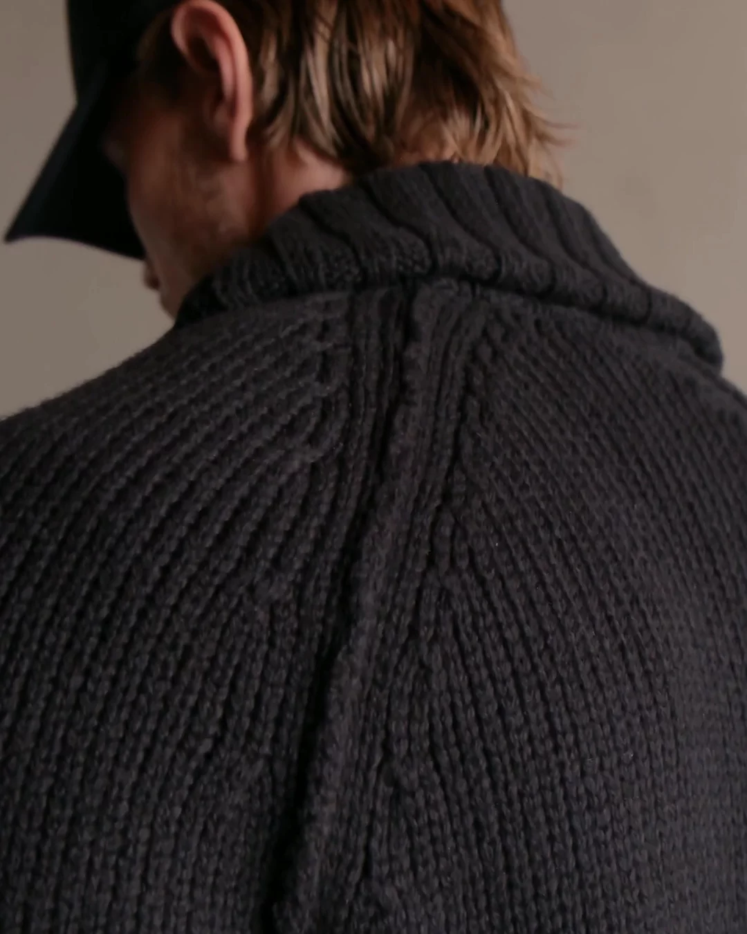 Cotton Knit Cardigan - Black | James Perse Los Angeles