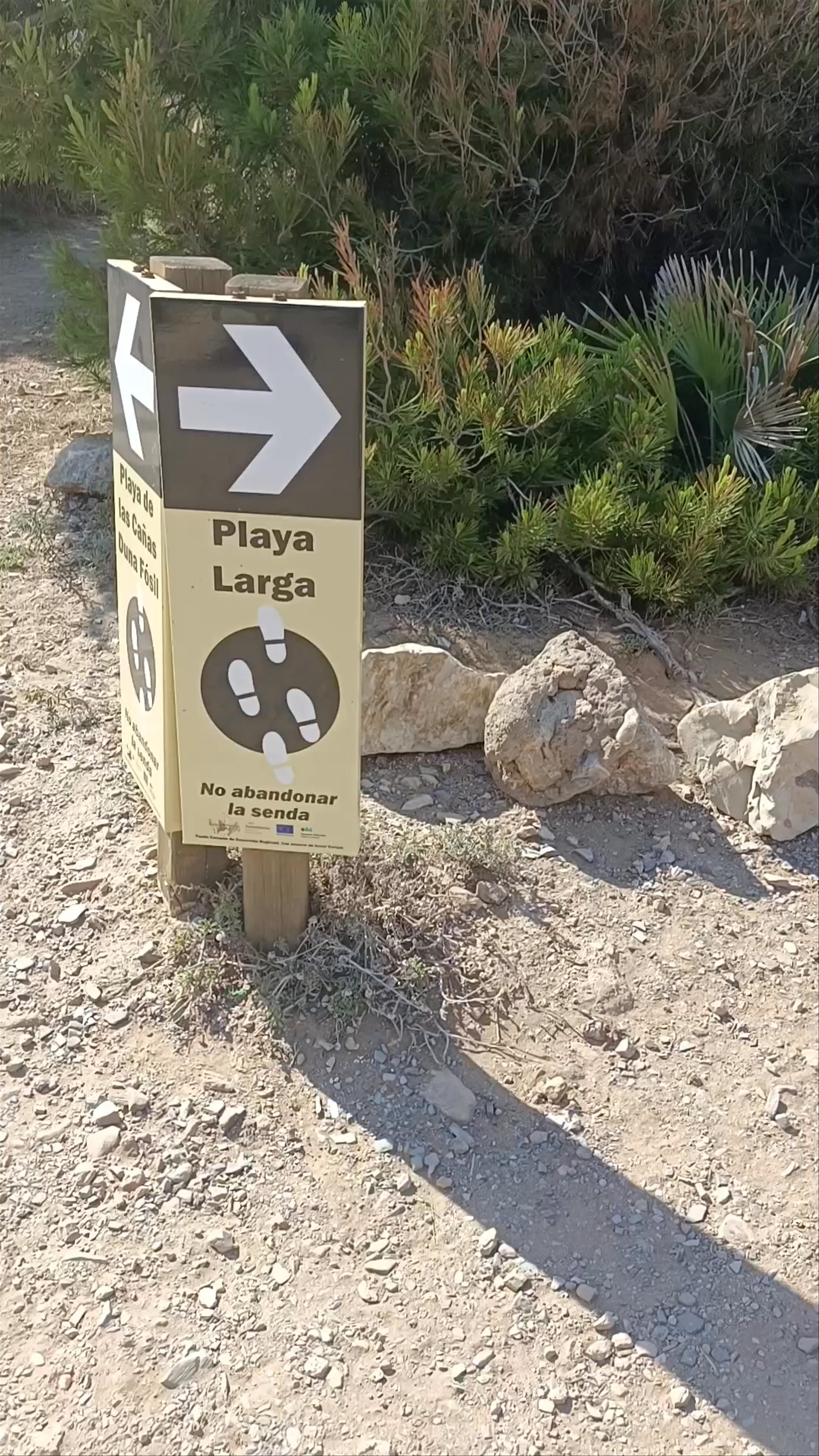 Coastal Trail to Playa Larga in Cartagena, Spain