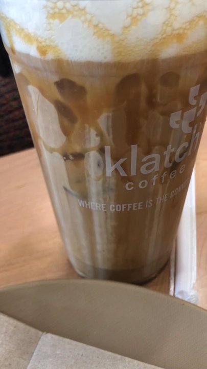 Klatch Coffee - Salted Carmel latte - Coffee & Tea Near Me - San Dimas, California
