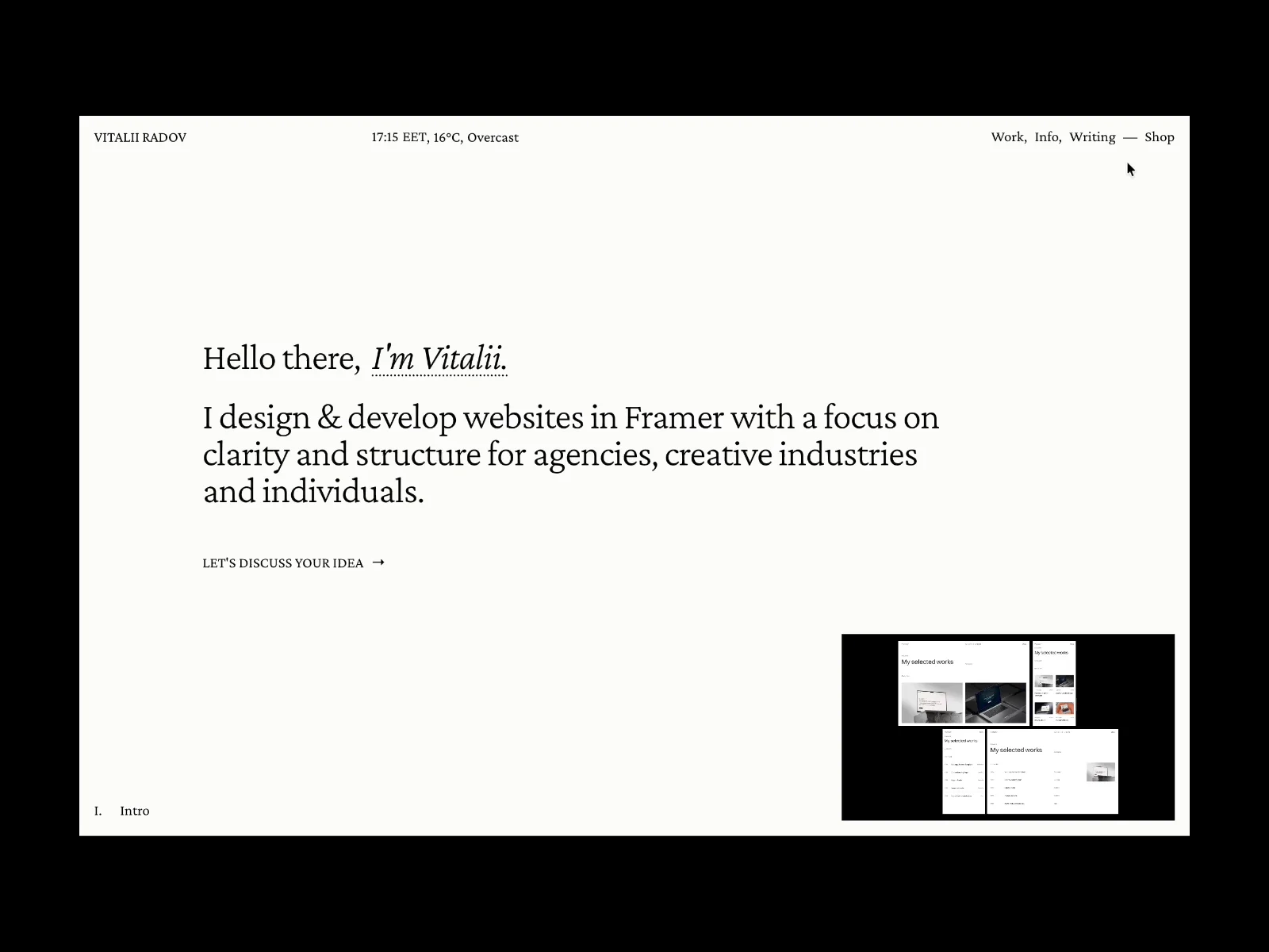 Site navigation. Desktop versionhttps://www.vitaliiradov.com