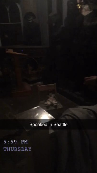 Spooked In Seattle Ghost Tours - weird voice spoke right into the microphone (sounded like a moan) while zoomed into the doll and it wasn't anyone else from the group! - Historical Tours Near Me - Seattle, Washington