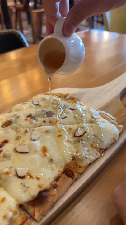 Jumak - flatbread with honey drizzled on yourself - Korean Near Me - Ellicott City, Maryland