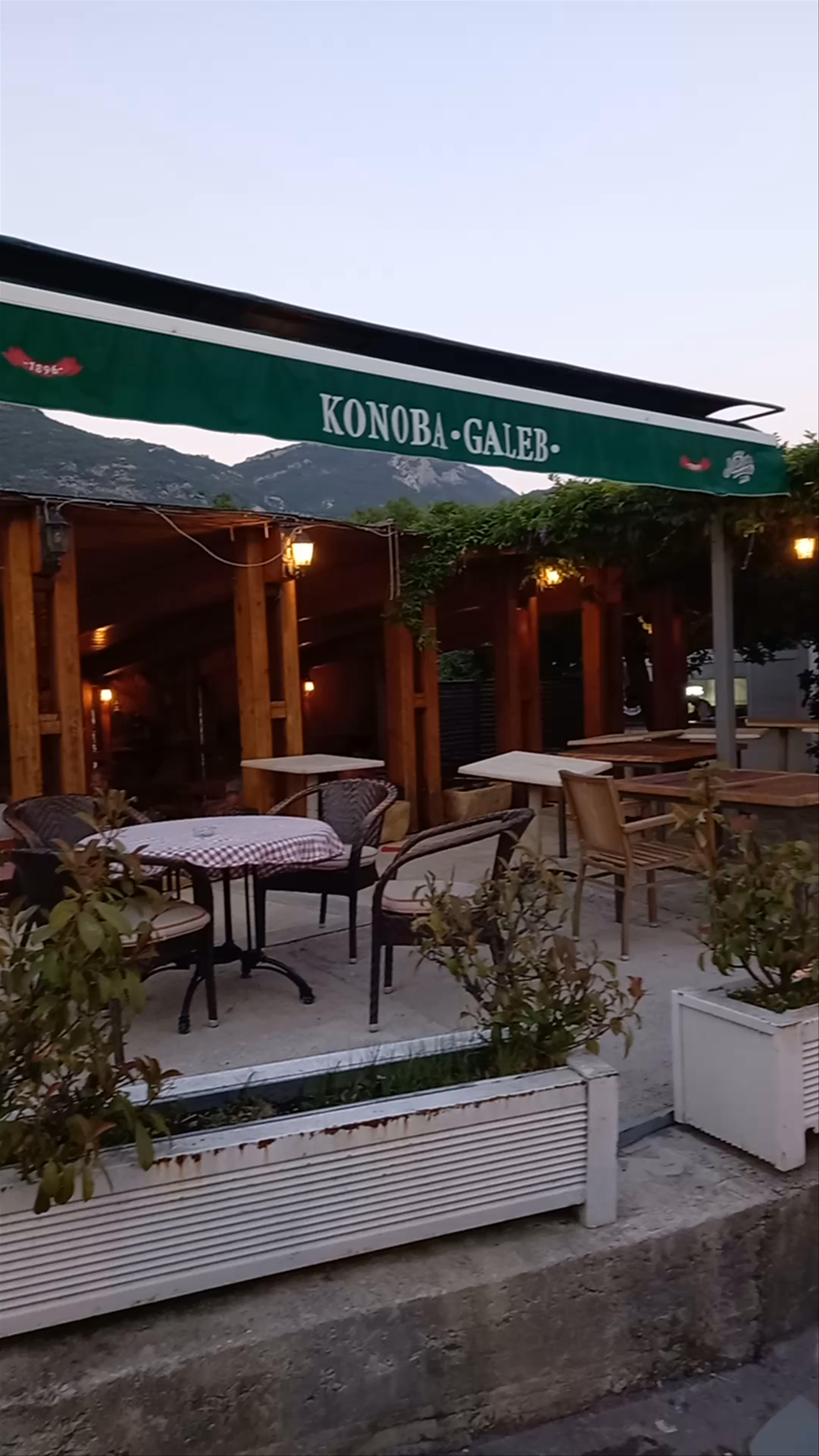 Evening Ambiance at Konoba Galeb in Buljarica, Montenegro