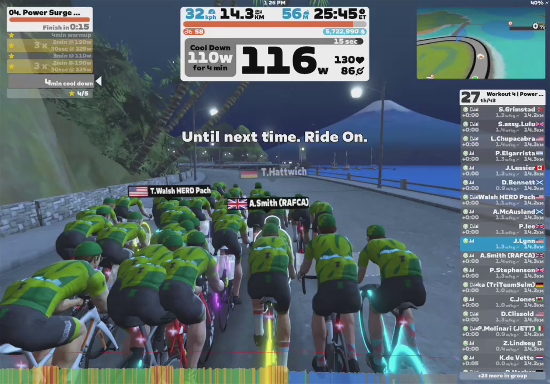 Zwift - Group Workout: Short - Power Surge  on Turf N Surf in Makuri Islands