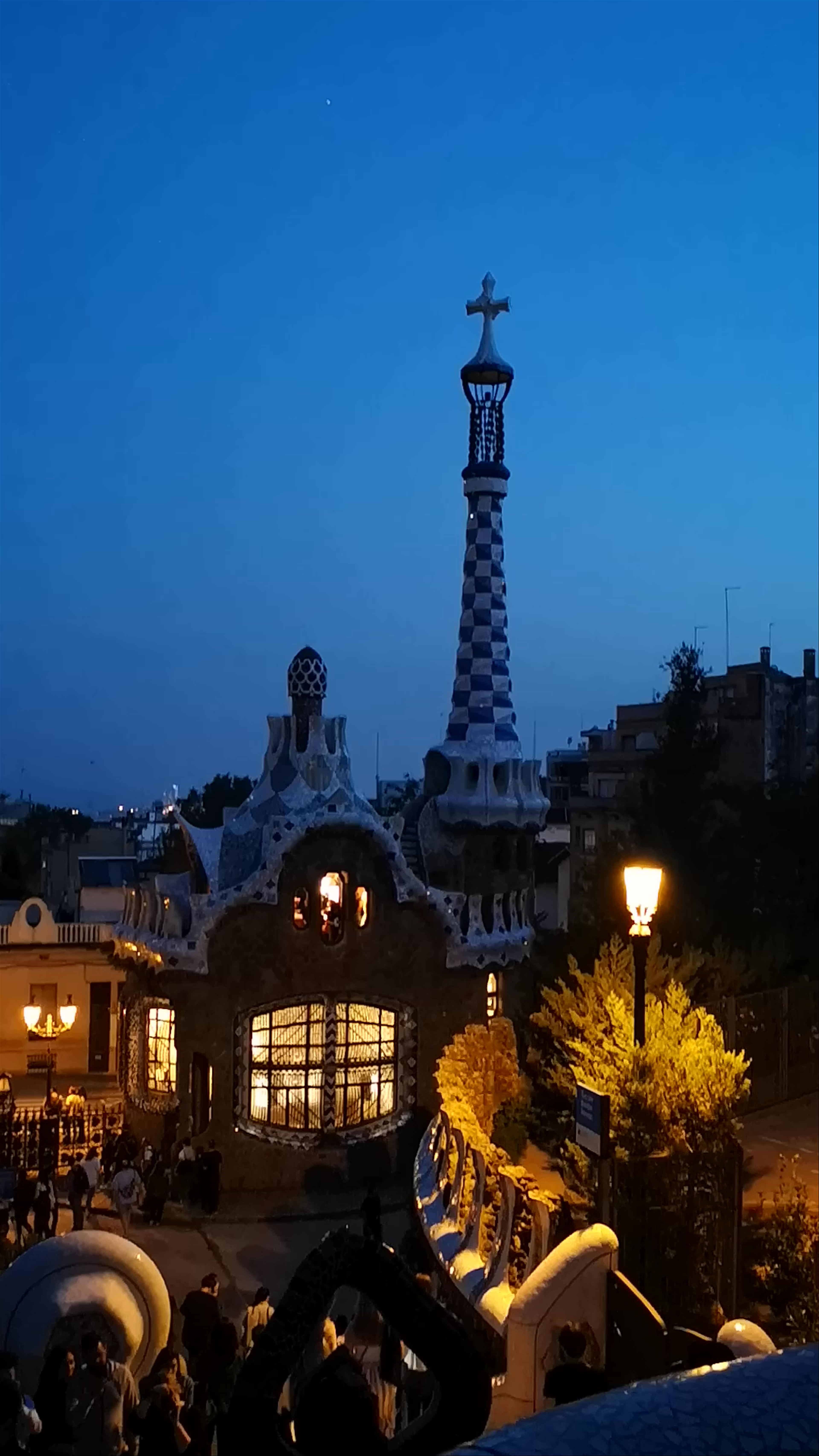 Enchanting Twilight at Park Güell, Barcelona