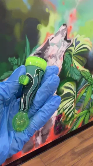 Preview pic of Midnight Glass - Chillum (Green/Dark Green)