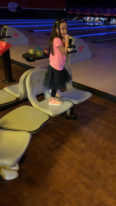 AMF Windfern Lanes - This is how you claim all the chairs - Bowling Near Me - Houston, Texas