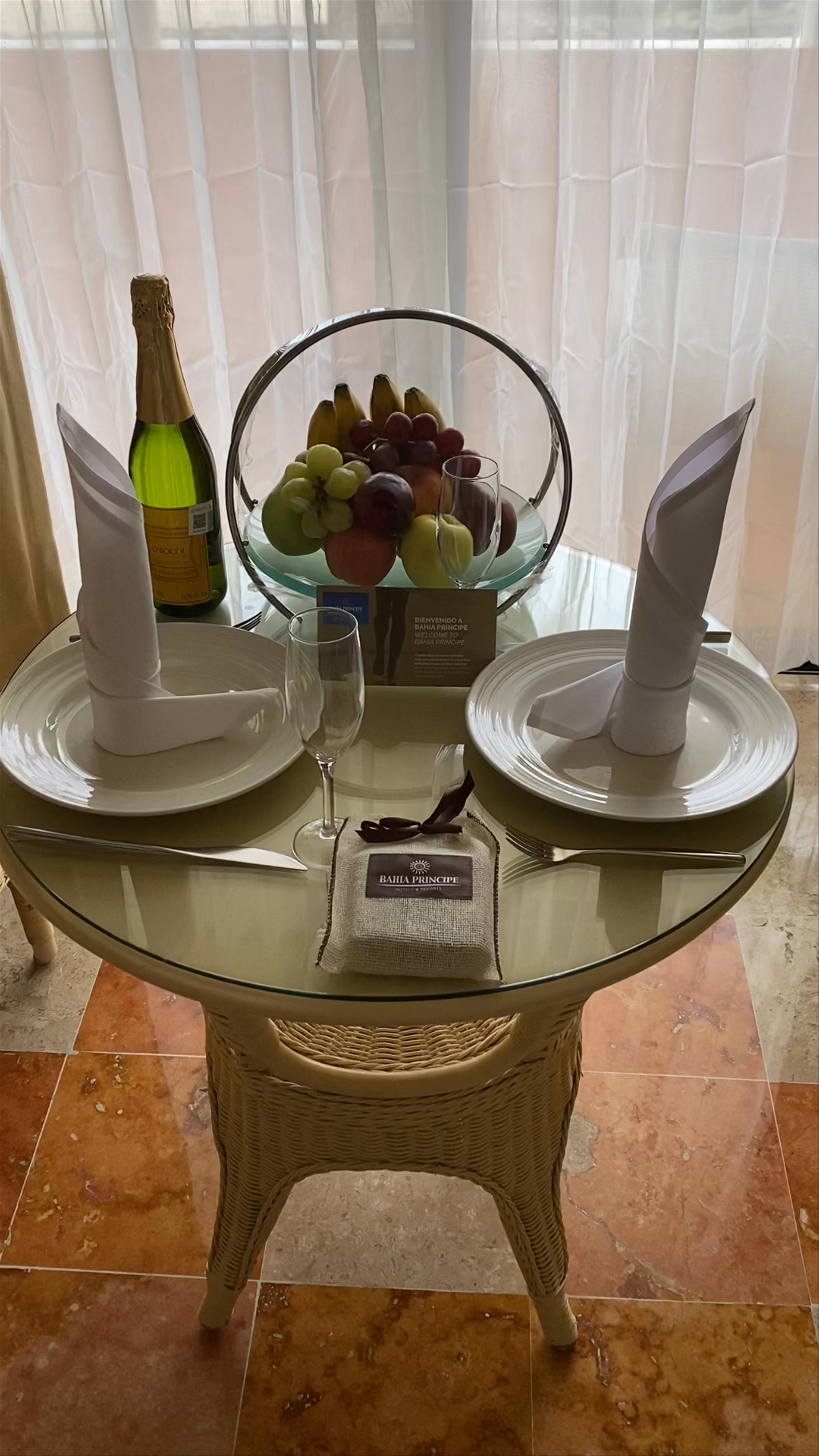 Intimate Welcome Setup at Bahia Principe Grand Tulum