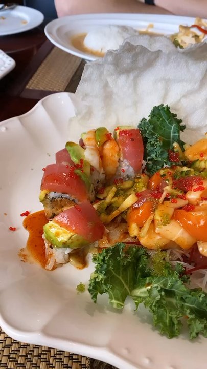 Tup Tim Thai Restaurant - "Trust me" sushi special - custom designed to you and panang curry - Thai Near Me - Gainesville, Florida