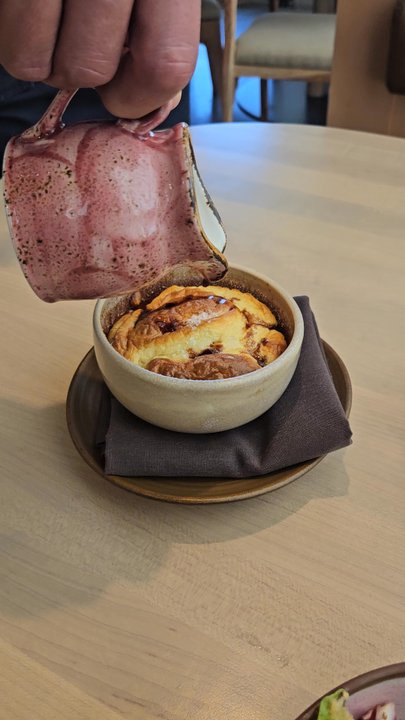 Dear Emilia - Souffle al Parmagiano with drizzled grape honey - Italian Near Me - Denver, Colorado