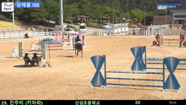진주비 (키아라 (키아라S)) — 제42회 대통령기 전국승마대회 (생활체육, 유소년) · 장애물 100cm