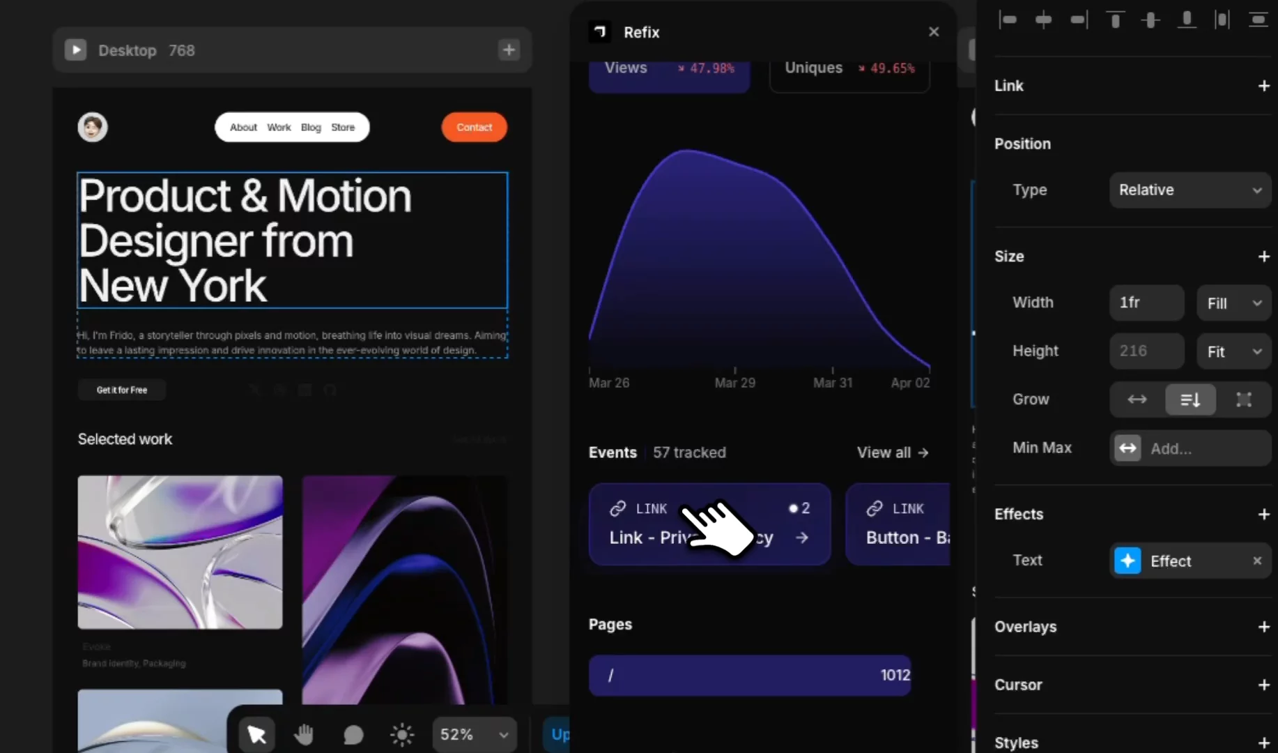 Refix Framer Analytics Plugin image 1