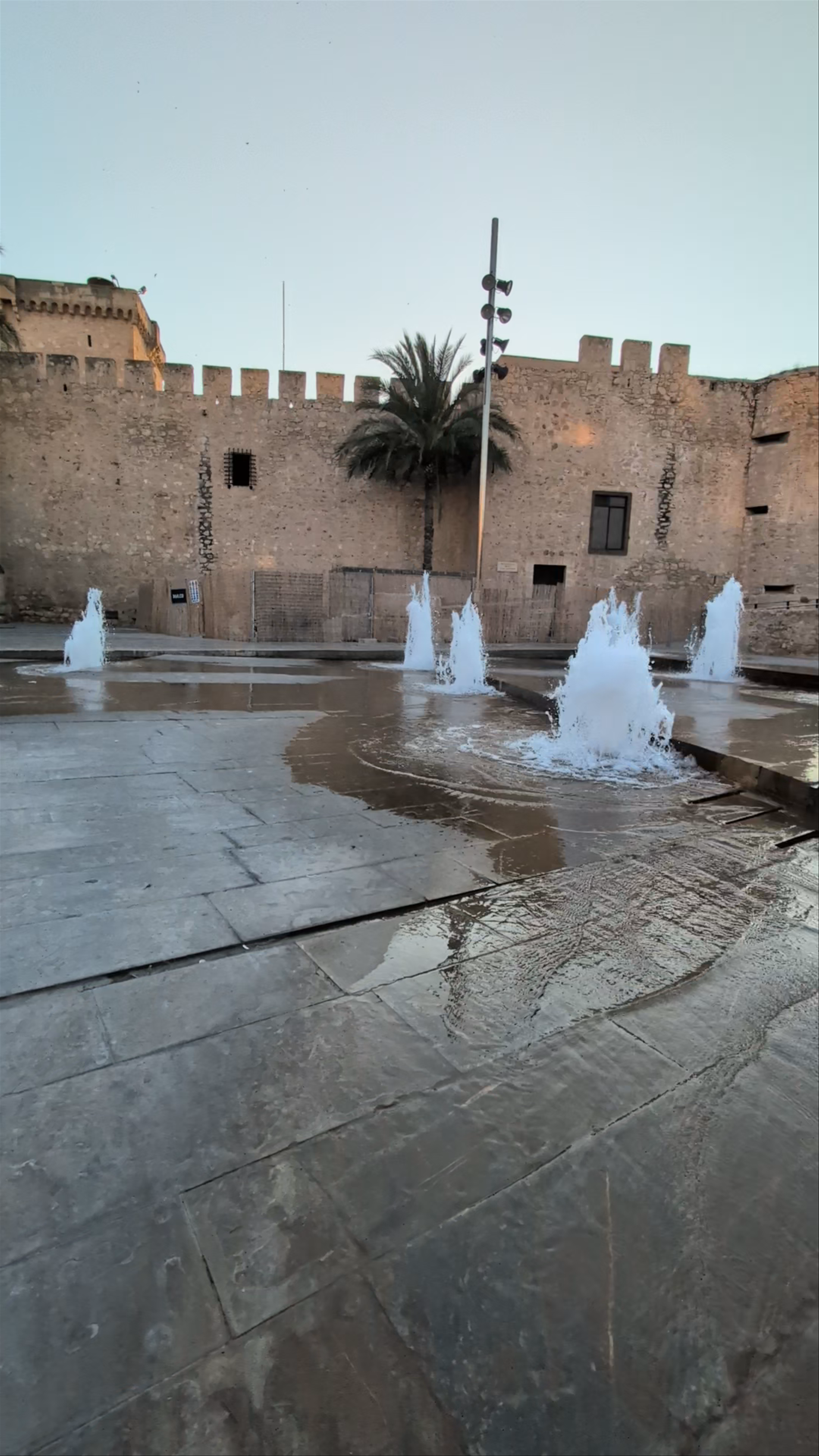 Plaza del Palacio y sus fuentes