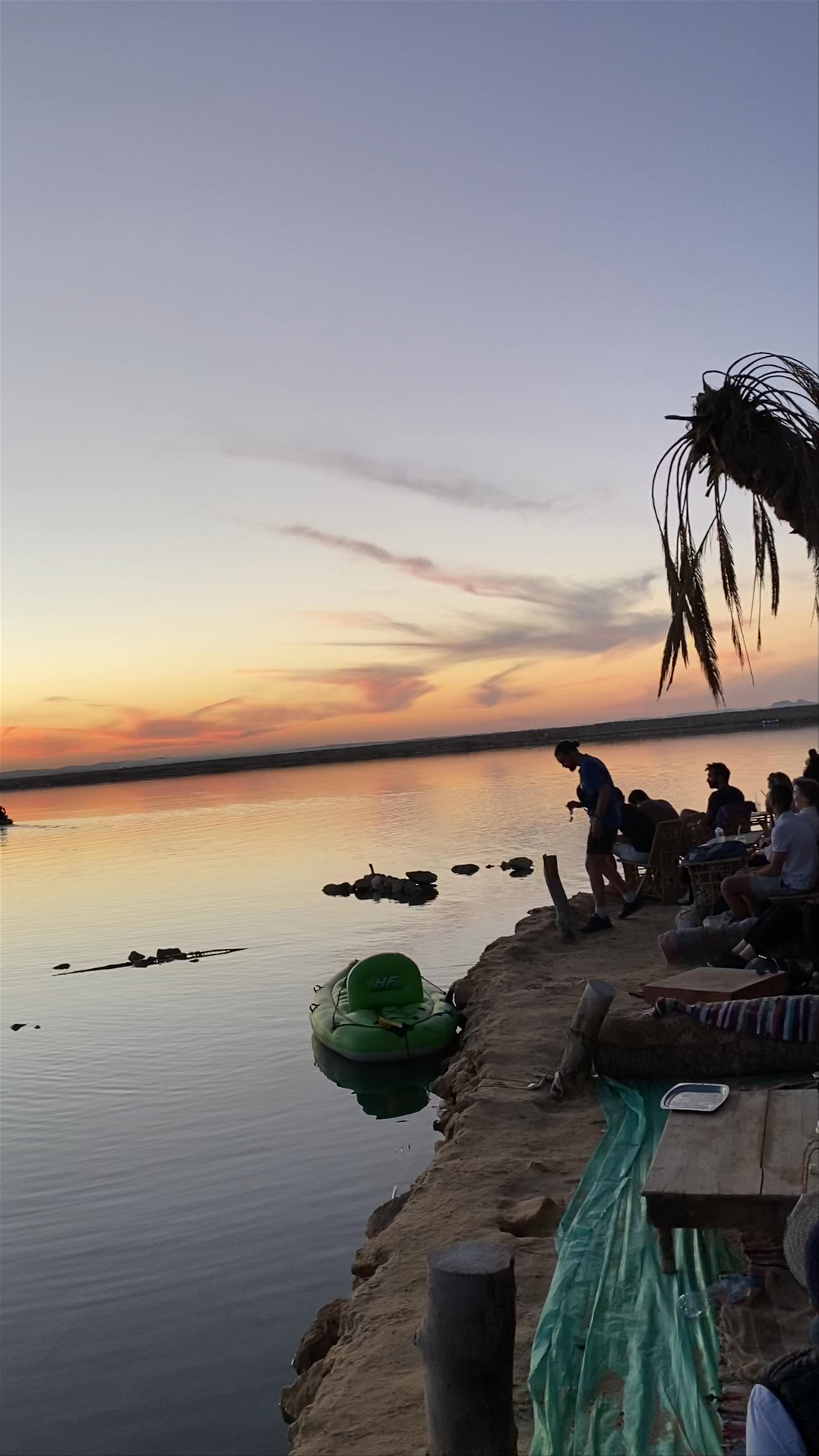 Sunset Serenity at Fatnas Island, Siwa Oasis, Egypt