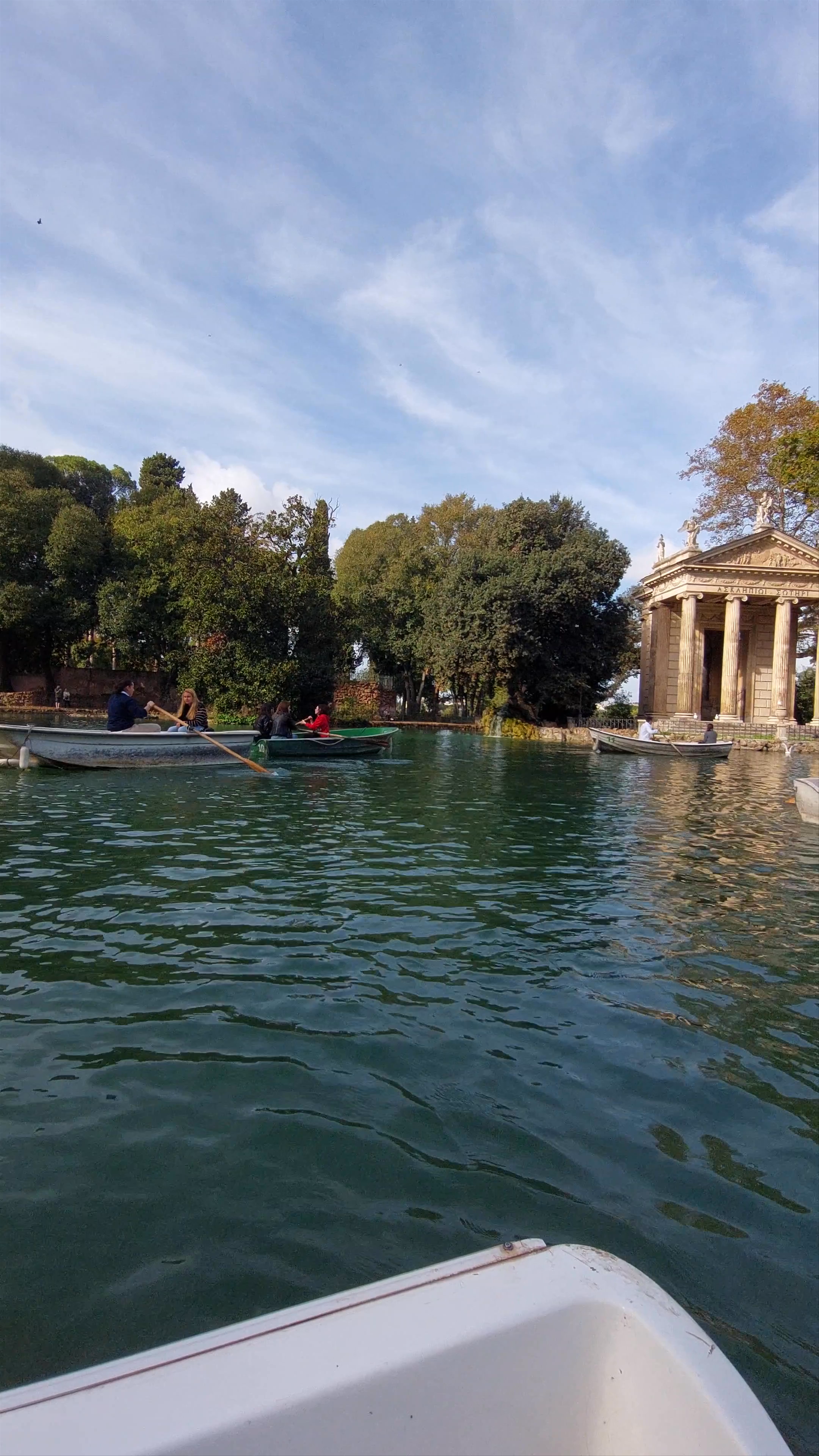 Temple of Asclepius at Villa Borghese Lakes, Rome