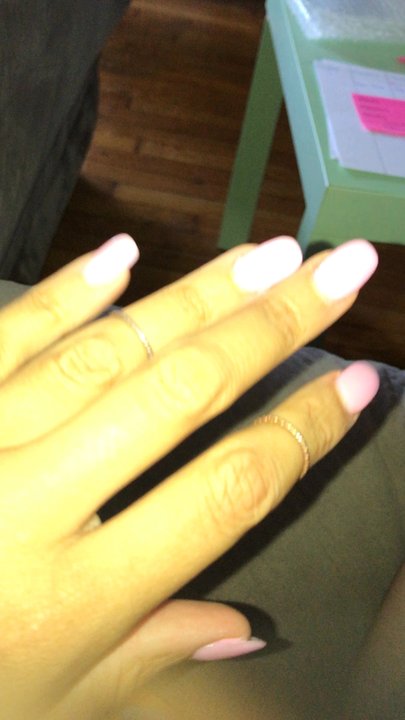 Dayton Nails Spa - Sheer pink.... fresh set!!!! Best feeling - Nail Salons Near Me - Dayton, Ohio