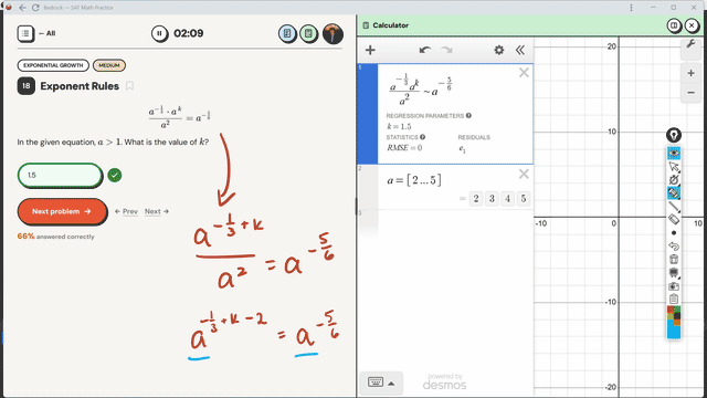 Preview of the Bedrock Pro video explanation for Exponent Rules